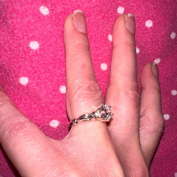 Sterling Silver Engagement Ring - Picture 3 of 4